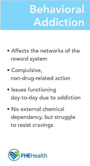 Behavioral addiction difference