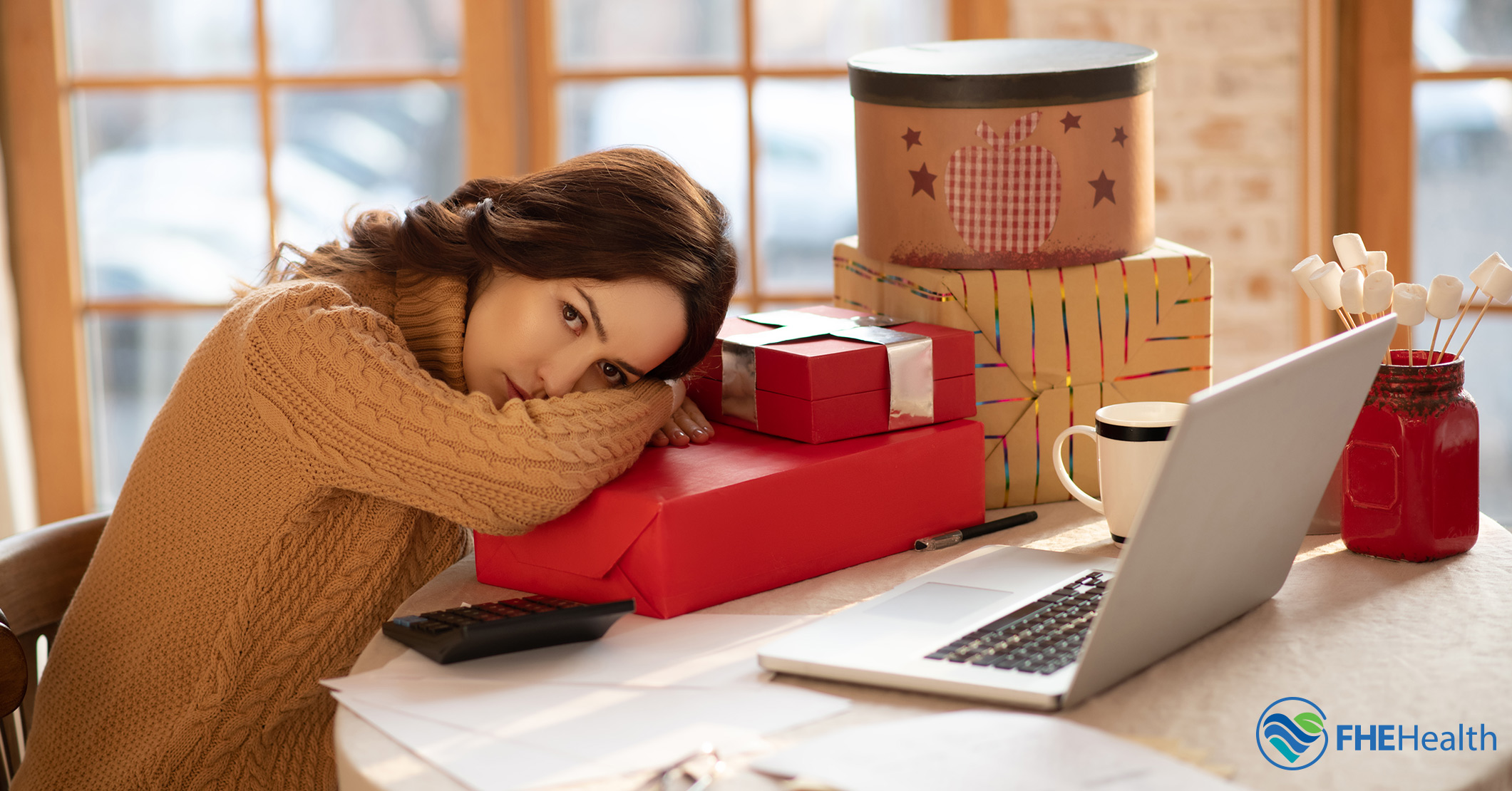 Woman suffering from holiday depression seeking help from FHE Health