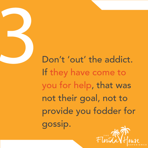 Talking about Addiction -Don't 'Out' the Addict
