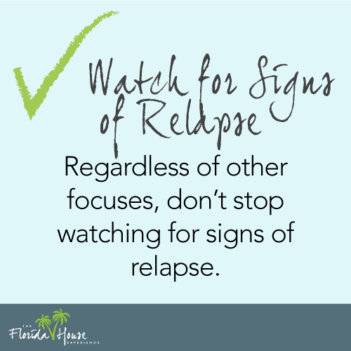 Signs of relapse - watch for them in dating
