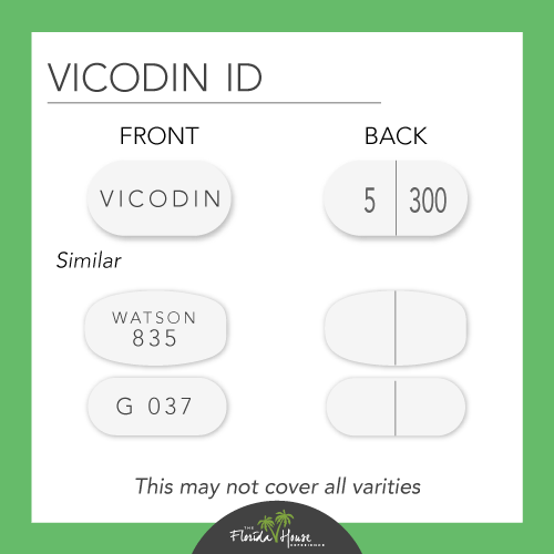 How to identify vicodin? - Several examples of pills