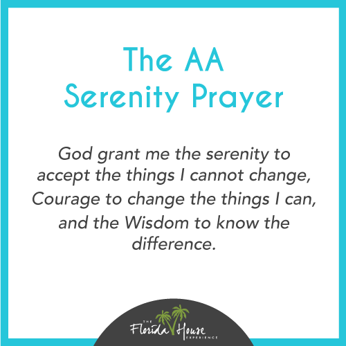 God, Grant me the serenity to accept the things I cannot change, Courage to change the things I can and the wisdom to know the difference