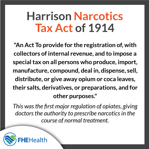 What is the harrison narcotic tax act of 1914