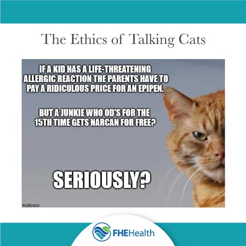 Unethical Narcan Cat Meme