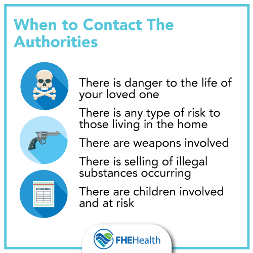 When should you contact the authorities about drug use?