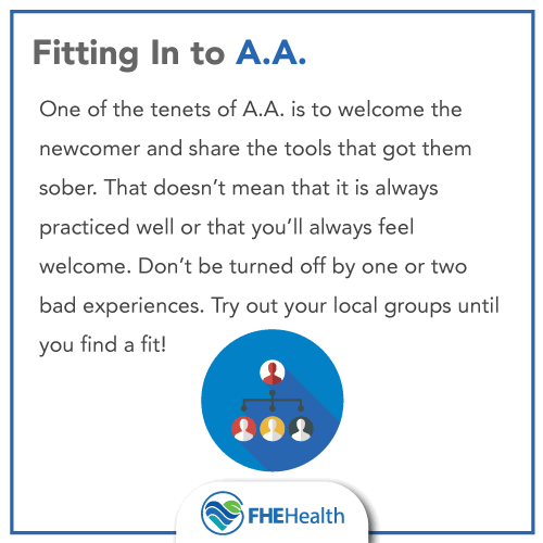 How to fit in to your aa group