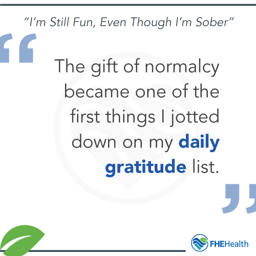 The Gift of Normalcy became one of the first things I jotted down