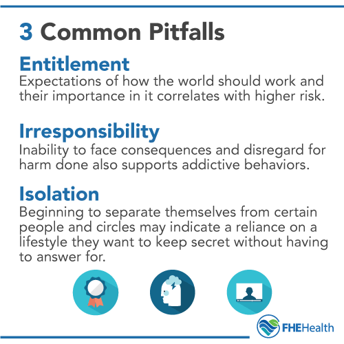 Recognize the 3 common pitfalls into addiction