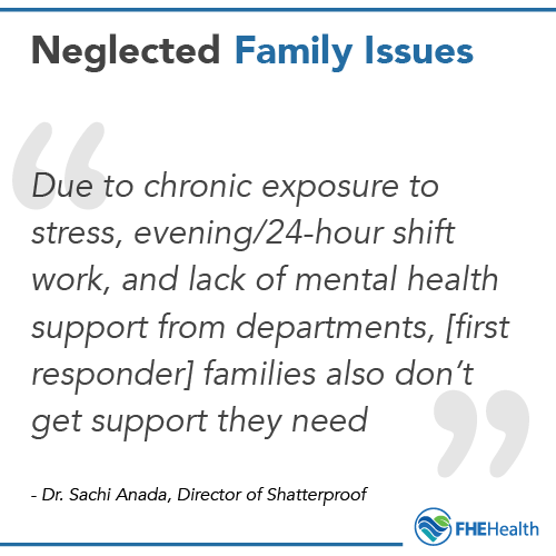 Specialized Treatment for First Responders - Neglected family issues