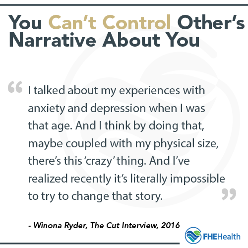 Winona Ryder on controlling the narrative