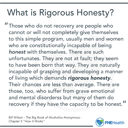 What is rigorous honesty - from AA