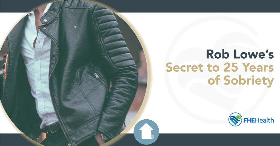 Rob Lowe's secret to 25 years of sobriety