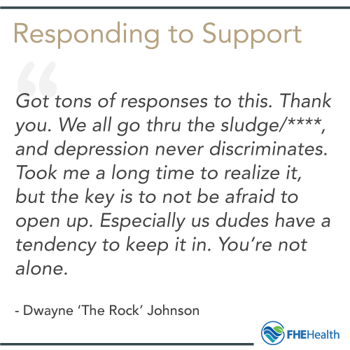 Responding to Support for speaking out