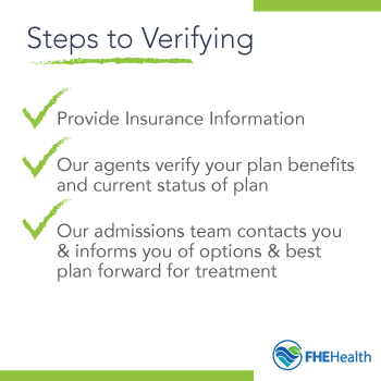 The steps to verifying insurance for treatment Verify Rehab Insurance for Treatment at FHE Health