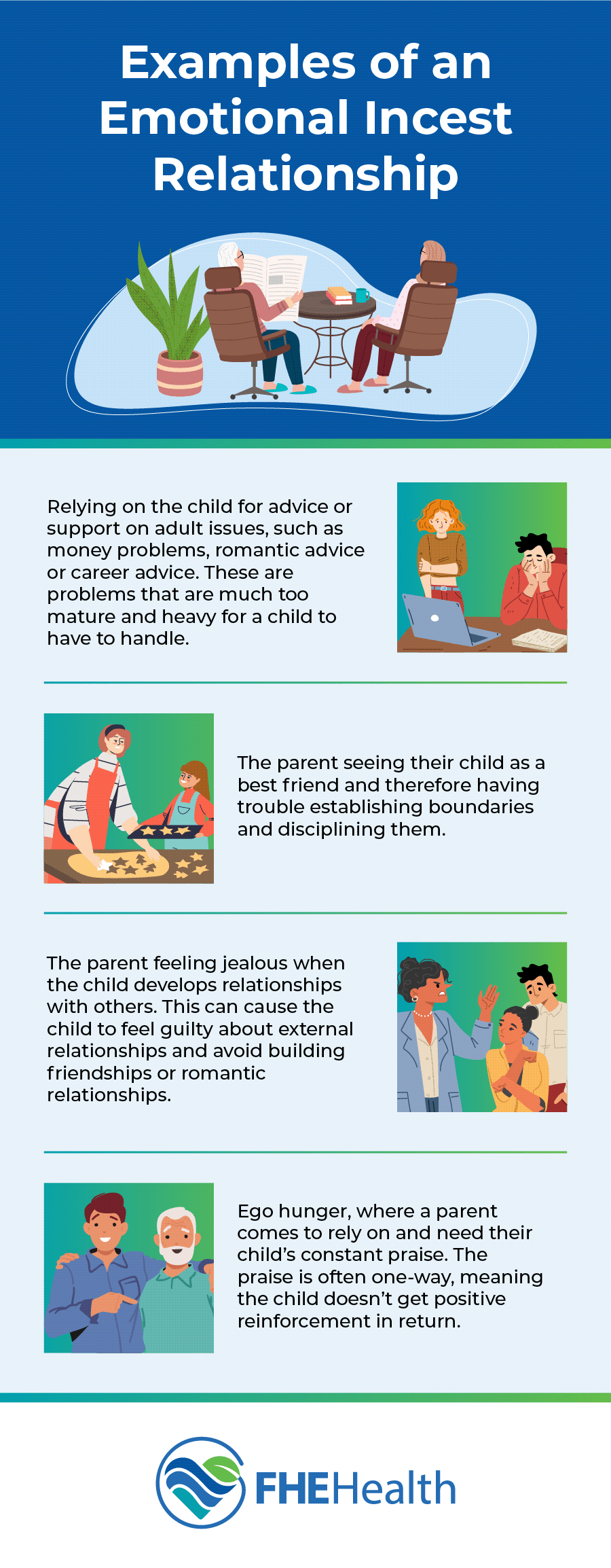 Examples and impact of emotional incest
