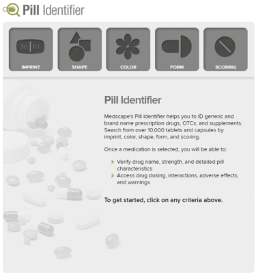 free pill identifier