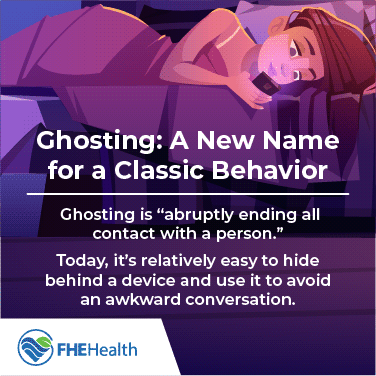 What is ghosting? Abruptly ending all contact with a person