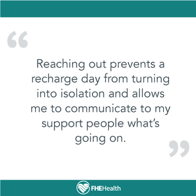 Bouncing back after a hard day - Reaching out