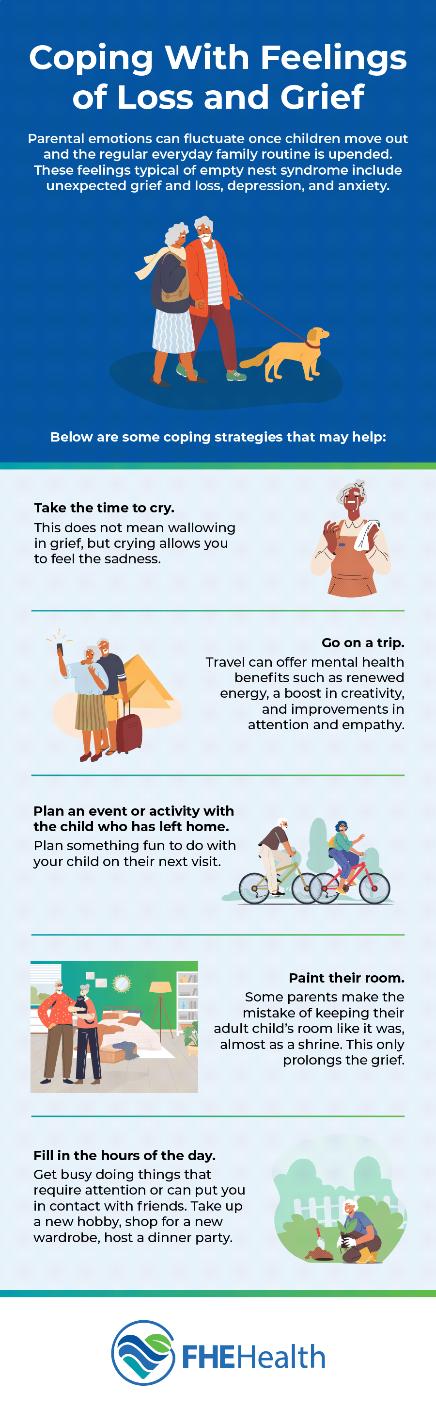 How to cope with feelings of loss in Empty Nest Syndrome