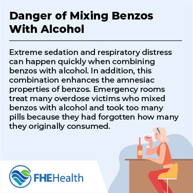 Dangers of mixing benzos and alcohol