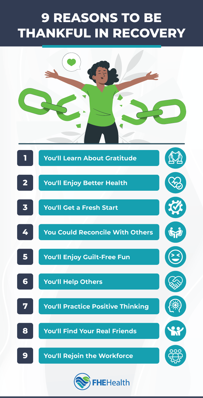 Reasons to be grateful in Recovery