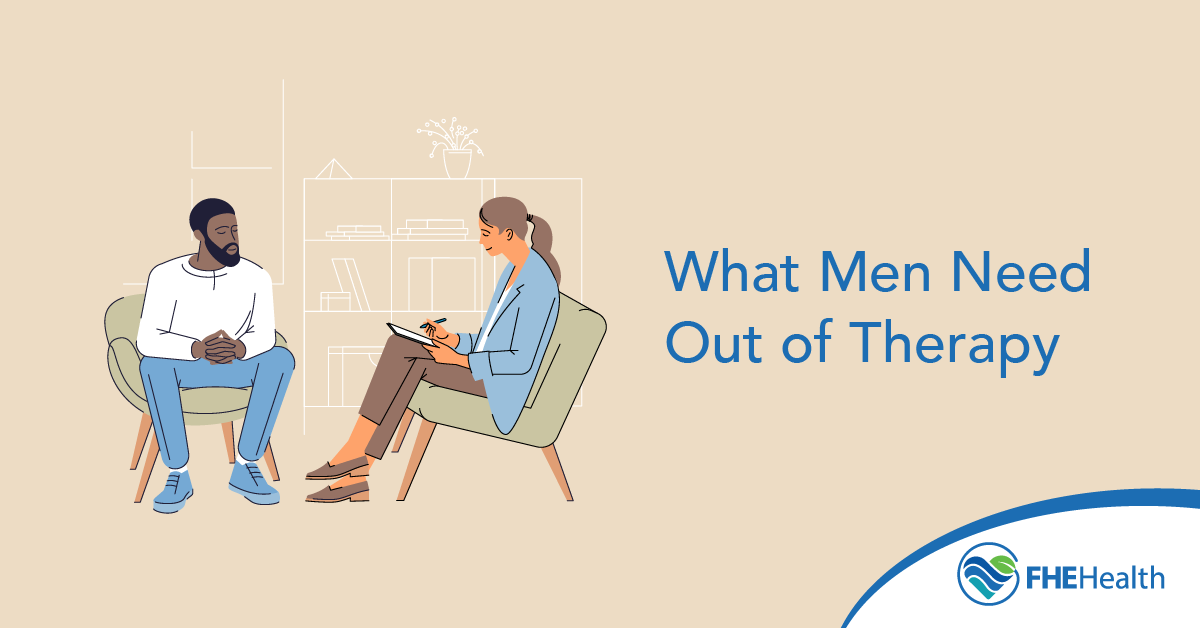 What do men need out of therapy?